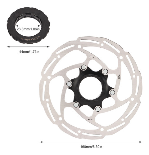 Rotor De Freno De Bicicleta, Disco De Bloqueo Central De Ace