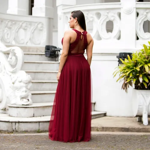 Mercado livre vestidos longos marsala 2025