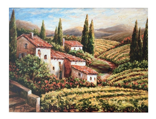 Lienzo Canvas Decorativo Paisaje Vineyard Daniella Foletto