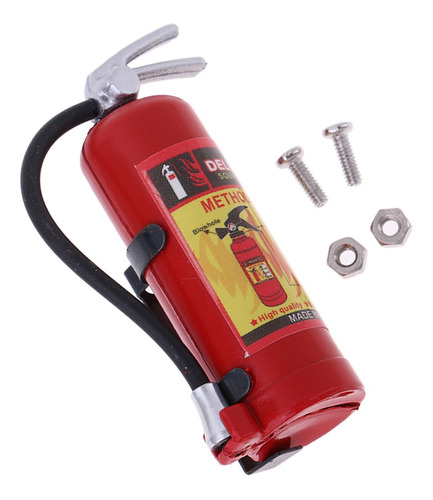 STOBOK Extintor de Incendios de Automóviles Rc Mini Extintor de Incendios a Escala 1:10 Piezas de Accesorios de Orugas Rc Piezas de Camiones Rc Decoración Camión de Escalada Rc con Etiqueta Roja 