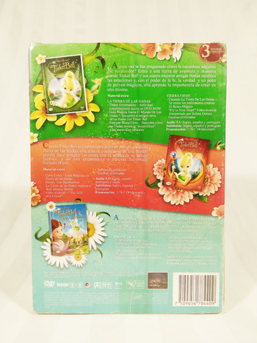 3 Peliculas Tinker Bell Coleccion Trilogia Disney Dvd (Usado)