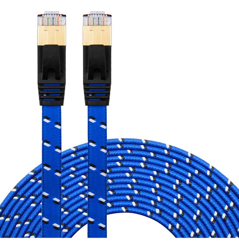 Cable Ethernet Cat 7 25 Pie Jewmod Cat7 Nylon Trenzado Rj45