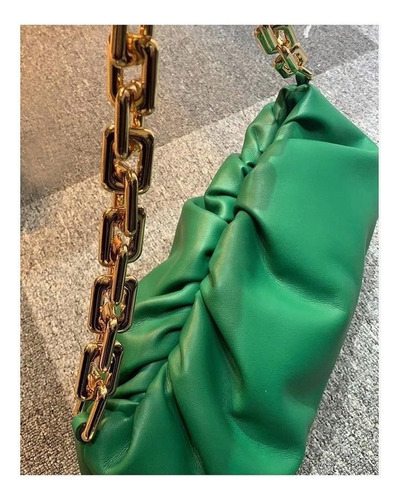 Bandolera Mujer Moda Cadena Gruesa Nube Nueva Plegable Bolsa