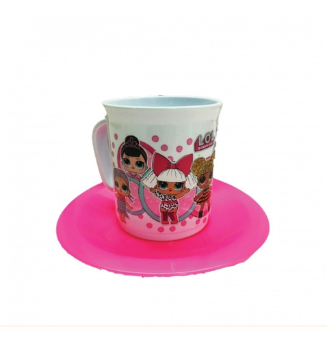 Set Taza Lol Surprise Plato Y Cuchara De Regalo Original