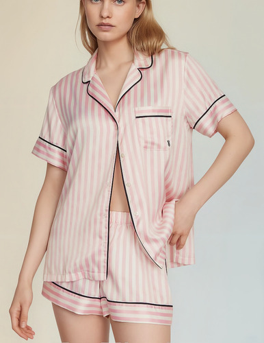 Pijama Victorias Secret Satin Short