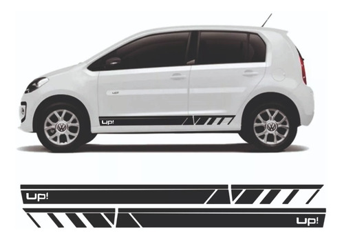 Imagen 1 de 1 de Calco Vw Up Franja Lateral - Calcomania Tunin Personalizado