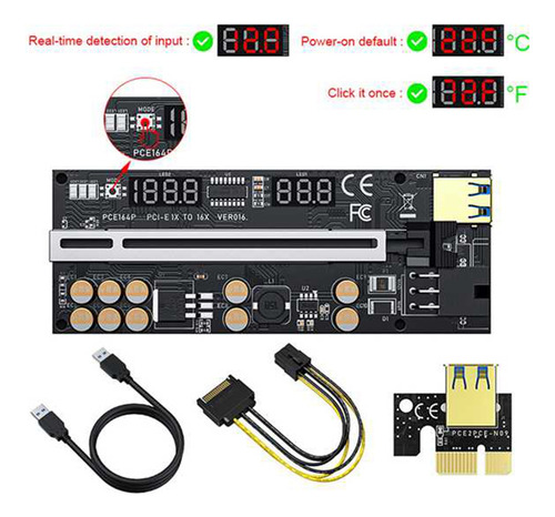 Adaptador Riser 016 Usb3.0 Pcie Riser Pci Express X16 Gpu 01