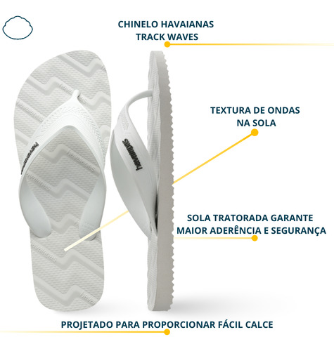 Chinelo Havaianas Legítima Conforto Sandália Track Waves
