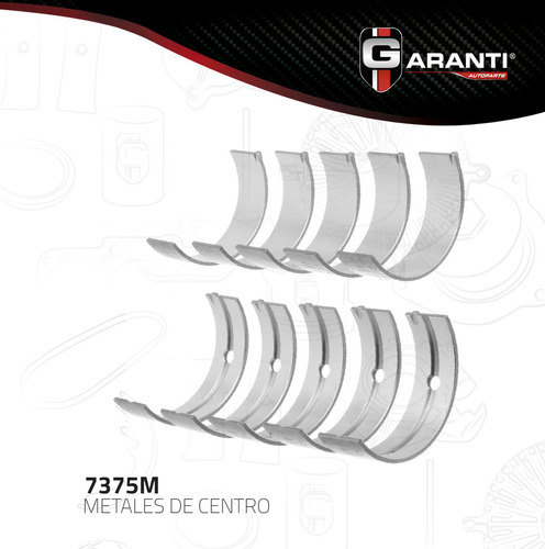 Metales De Centro Para Nissan Sentra 2.0 91-01 Medida 040