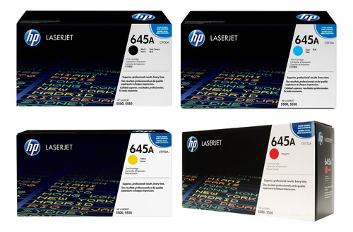 Toner Hp 645a Los 4 Colores 100% Originales Hp Americanos