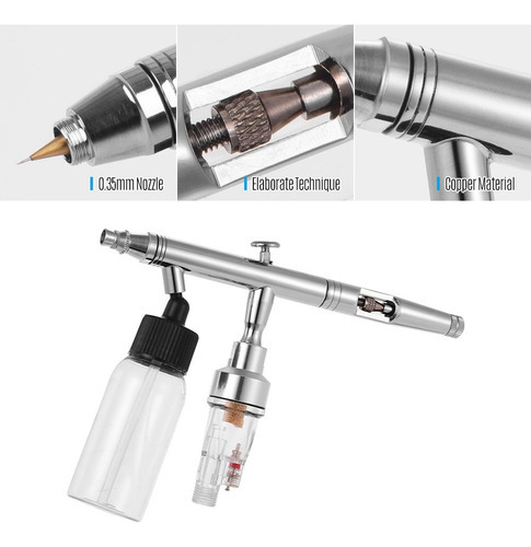 1 Kit De Aerógrafo Portátil Con Potencia De Succión For Pare