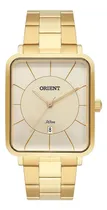 Comprar Relógio Masculino Orient Dourado Quadrado Com Data Antigo+nf