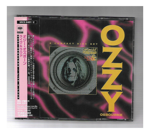 Ozzy Osbourne  Live & Loud Cd Japones