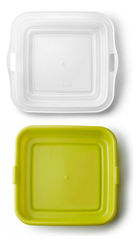 Contenedor Porta Sandwhich/embutido/queso Verde 14.5cm Ibili