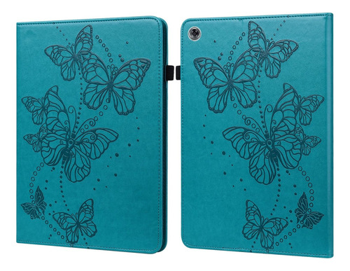 Para Huawei Mediapad M5 Lite Funda De Cuero Mariposa De 10 P