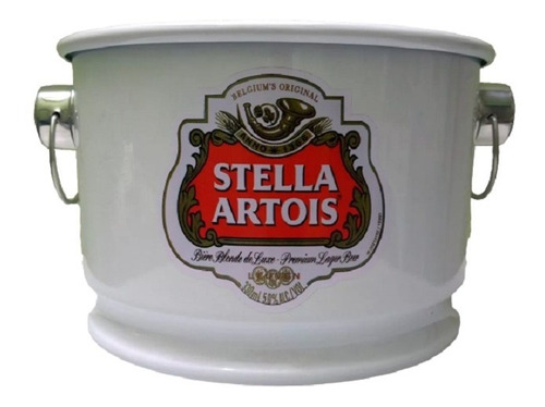 Balde P/gelo Em Alumínio Cerveja Stella Artois 12 Litros