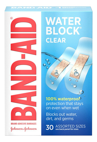 Band-aid Vendajes Adhesivos Estériles Impermeables Transpa.