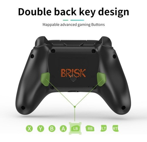 Imagen 7 de 8 de Joystick Inalamb. Xbox One Series X / S Pc Botones Traseros Negro