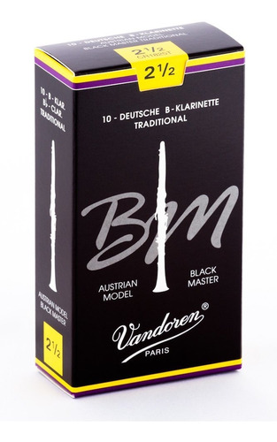 Vandoren Para Clarinete Black Mater Tradicional Reeds 10