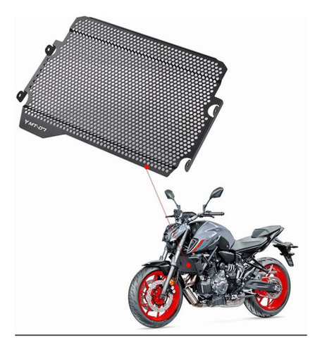 Cubre Radiador Yamaha Mt07 Fz07 Acero Inoxidable Corte Láser