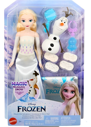 Boneca Disney Frozen Elsa E Olaf Aventuras Hyh10 Mattel