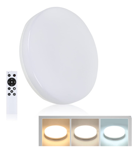 Aukivon Lampara Techo Led 36 W Baño Luz Super Delgada 13  3