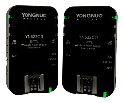 Kit 2 Disparadores Ttl Yongnuo Para Yn-622c Ii Para Canon