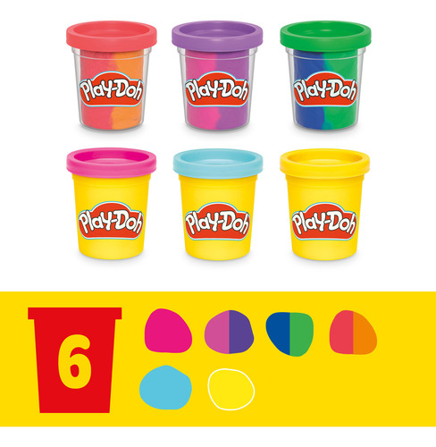 Set De Masas De Play-doh Peluquería Con Estilo 3 Años