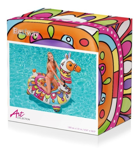 Llama Inflable Bestway Art Collection 1.93 X 1.51 Piu Online
