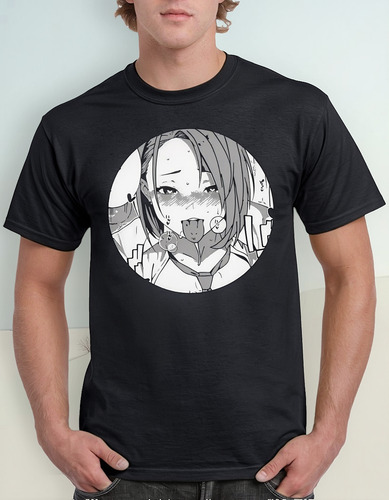 Playera Anime School Girl Hentai Sexy Face Ahegao Geek A2364
