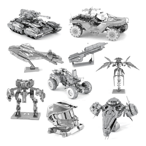 Hj Vehículo De Combate Unsc - Puzle De Metal 3d Halo