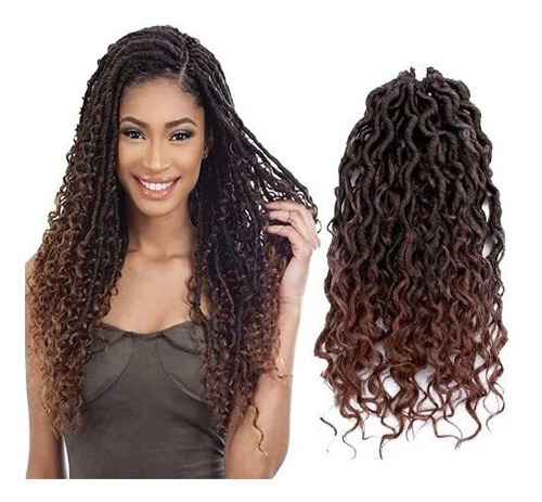 6 Packs 14 Inch River Goddess Locs Crochet Hair Wavy Lfz99