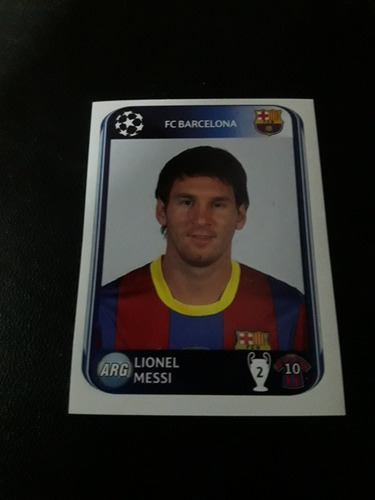 Champions League 2010/11. Figurita N°224 Lionel Messi. Mira!