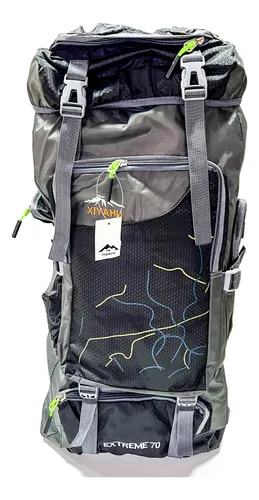 Mochila deportiva Impacto MOCH11 color verde diseño liso 40L