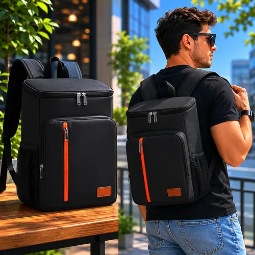 Mochila Bolsa Térmica Cooler Grande Marmita Impermeável - R$ 46,52