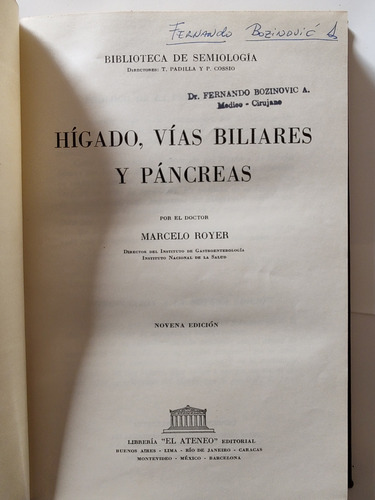 Libro Hígado Vías Biliares Y Pancreas Marcelo Roger