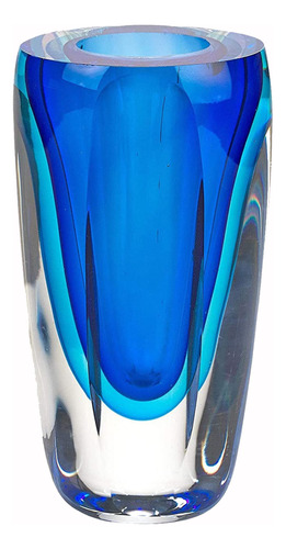 Badash Azure Murano Estilo Art Glass 6 Inch Jarron