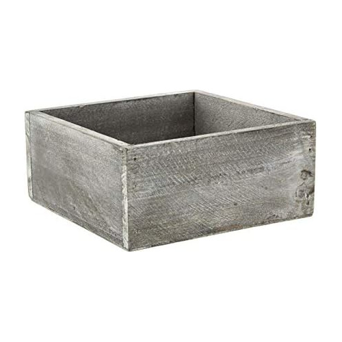 Caja Rústica De Madera Plantas - Caja De Madera Planta...