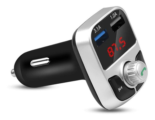 Cargador Dual Usb Para Carro 3.1 Amp Bluetooth 4.2 Fm Mp3