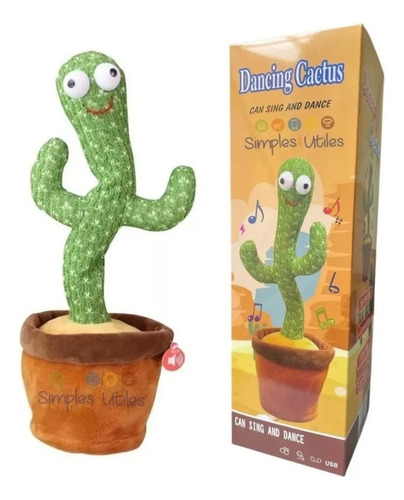 Cactus Bailarin Imita Voz, Musical, Bailarin Juguete Felpa