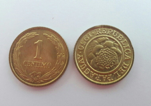 Moneda Paraguay 1 Centimo 1950