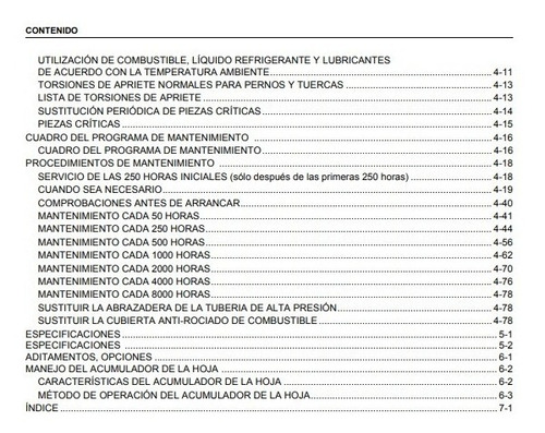 Manual Operación Mantenimiento Motoniveladora Komatsu Gd555