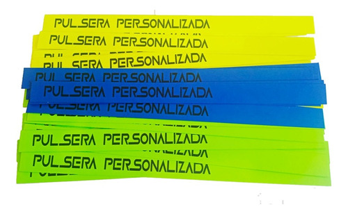 100 Pulseras Personalizadas En (papel Cartulina) Eventos!