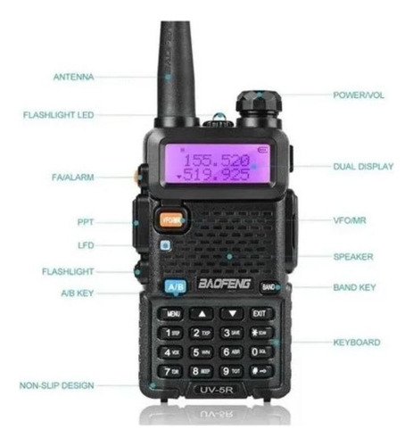 Radio Baofeng Uv-5r Dual Band Walkie Talkie