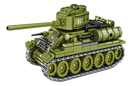 Minibuild Bloques Soldados Y Tanques T34 Modelos Militares