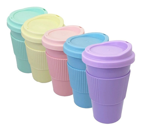 10 Vaso Polo Térmico Jarro Taza Cafe Silicona Frio Calor 