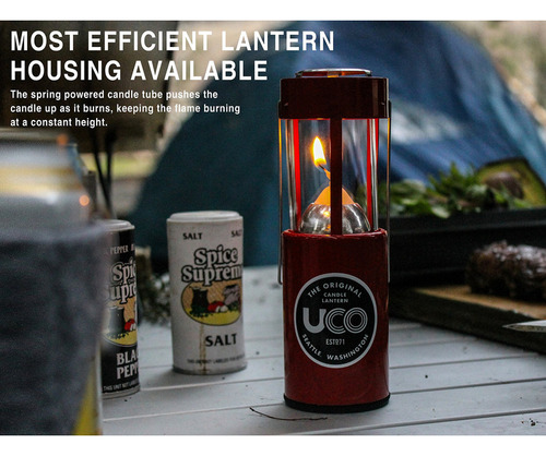 Uco Original Candle Lantern Value Pack Con 4 Velas Y Bolsa D