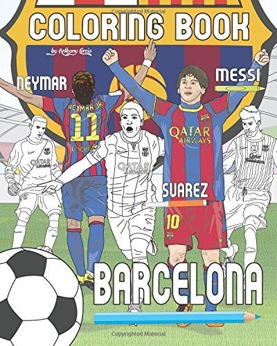 Messi Neymar Suarez Y Fc Barcelona Soccer Futbol Coloring Bo