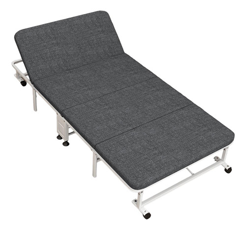 Cama Plegable Con Colchón, Cama Auxiliar, 190x28x100cm