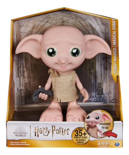 Robot Juguete World Harry Potter Doby Interactivo Dobby